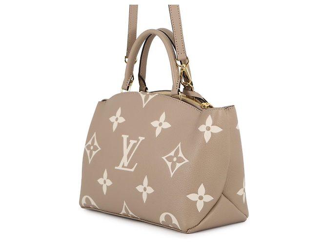 Borsa Louis Vuitton Bicolor Monogram Empreinte Petit Palais PM Grigio Crudo - vista 2