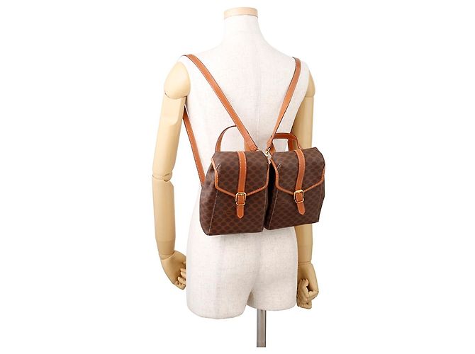 Céline Celine Macadam Twin Mini Rucksack Braun - Ansicht 4