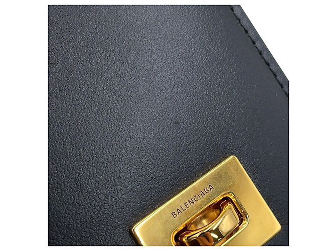 Charm para bolso de mano en cuero negro Balenciaga - vista 6