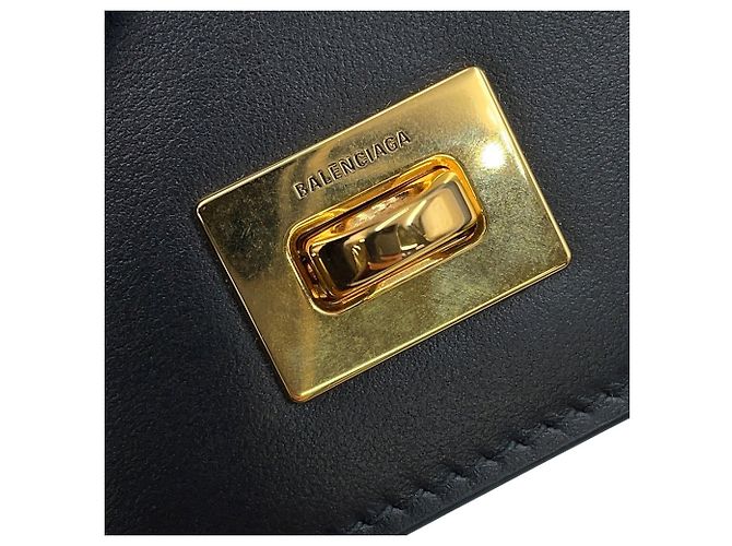 Charm para bolso de mano en cuero negro Balenciaga - vista 8