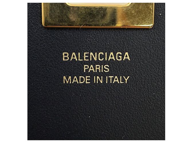 Charm para bolso de mano en cuero negro Balenciaga - vista 9