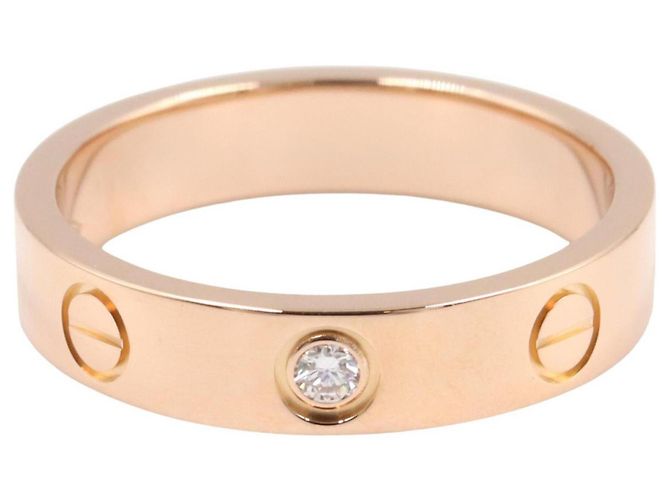 Anello Mini Love di Cartier in oro rosa 18K D'oro - vista 2