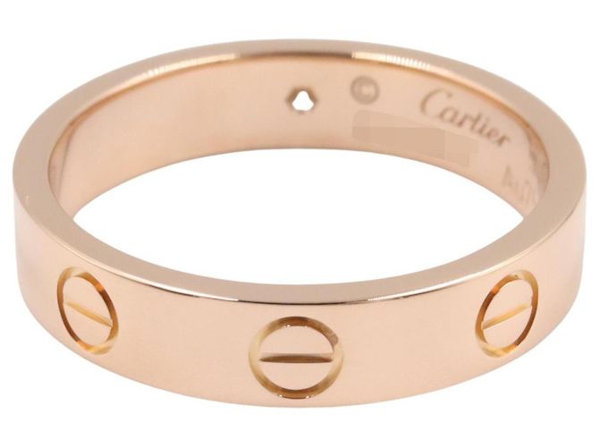 Anello Mini Love di Cartier in oro rosa 18K D'oro - vista 3