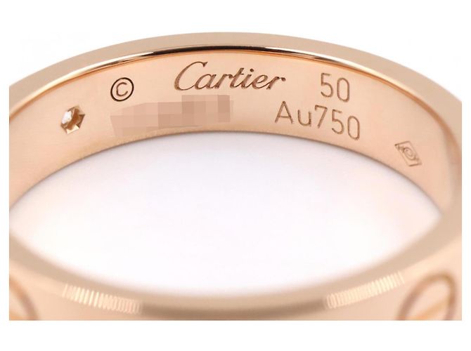 Anello Mini Love di Cartier in oro rosa 18K D'oro - vista 4