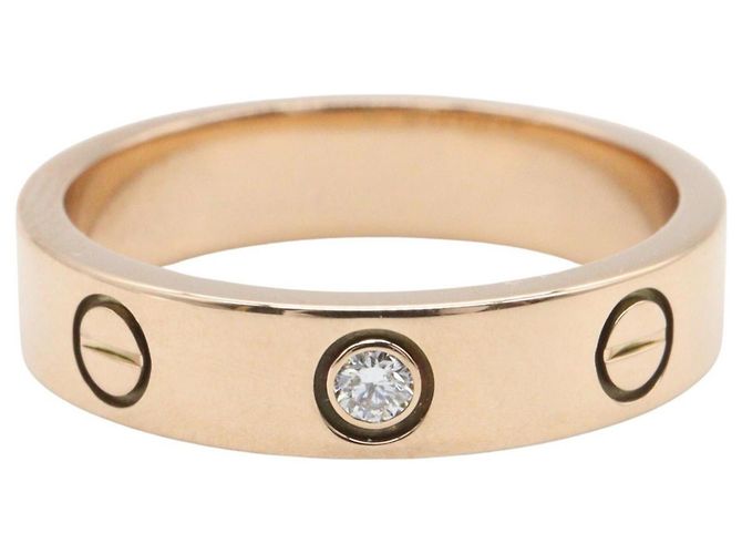 Cartier Mini Love Ring aus 18K Roségold mit Diamant - Ansicht 2