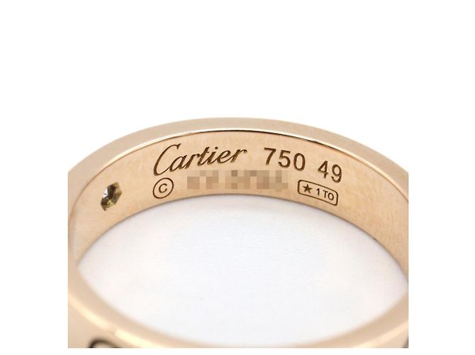 Cartier Mini Love Ring aus 18K Roségold mit Diamant - Ansicht 4