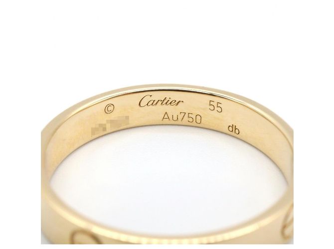 Anello Mini Love di Cartier in oro giallo 18K D'oro - vista 3