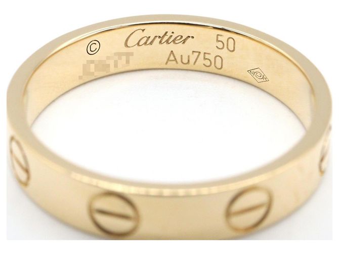 Anello Mini Love di Cartier in oro giallo 18K D'oro - vista 3