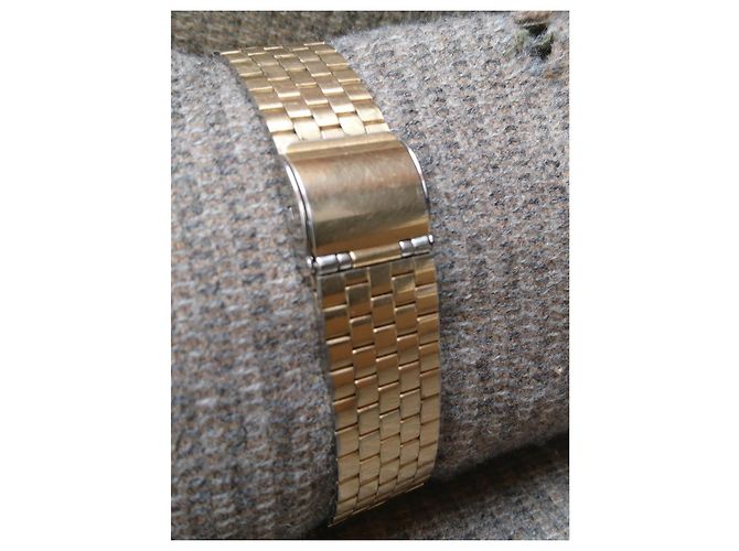 Seiko Emblem Montre Quartz Plaqué Or 7832-5000 Doré - vue 13