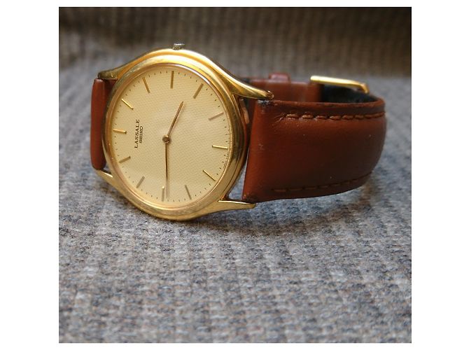Seiko Lassale 2F50-0700 Relógio de Quartzo Dourado - vista 7
