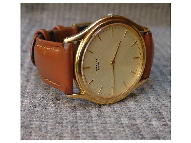 Seiko Lassale 2F50-0700 Relógio de Quartzo Dourado - vista 8