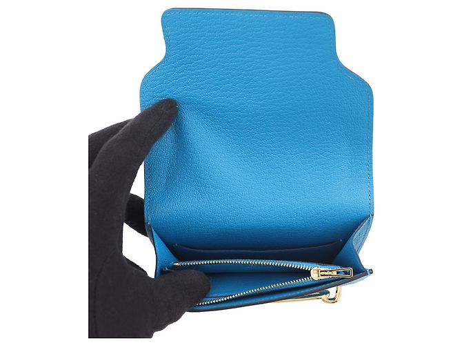 Hermès Hermes Roulis Loulis Blue Frida Coin Purse - view 5