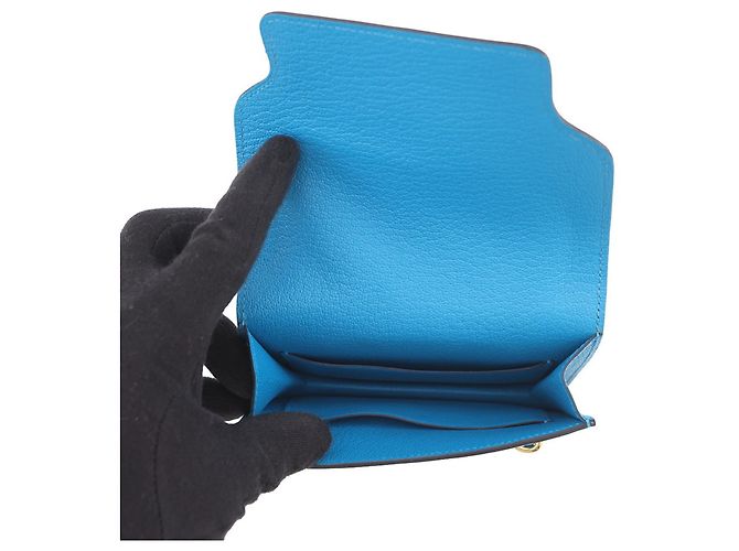 Hermès Hermes Roulis Loulis Blue Frida Coin Purse - view 6