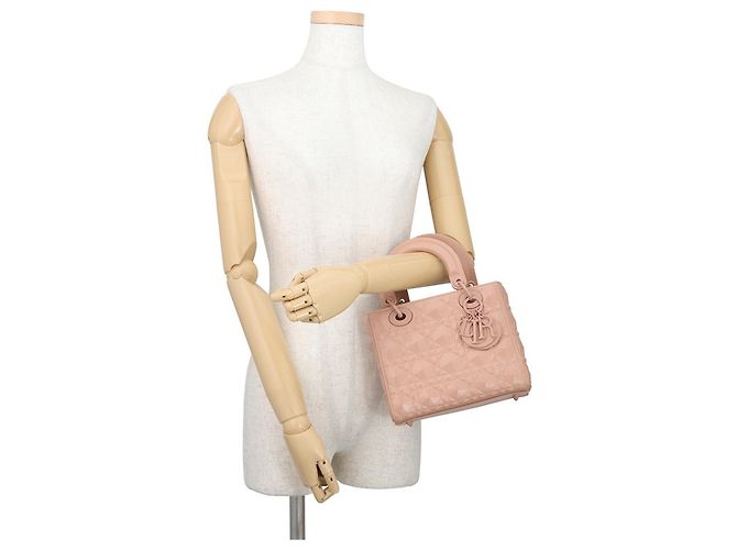 Borsa Christian Dior Lady Dior Rosa - vista 4