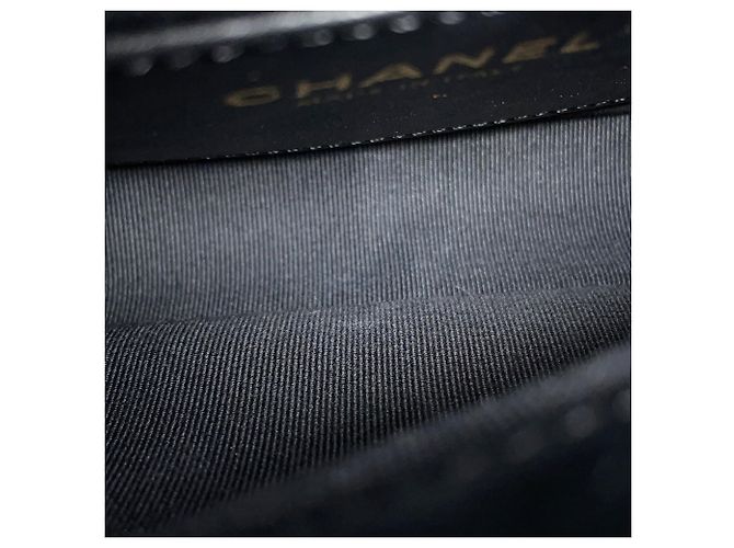 Borsa a Spalla Chanel Matelassé Mini Flap Nero - vista 10