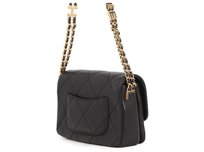 Borsa a Spalla Chanel Matelassé Mini Flap Nero - vista 2