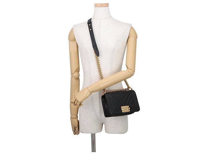 Borsa Chanel Matelasse Boy Small Nero - vista 5