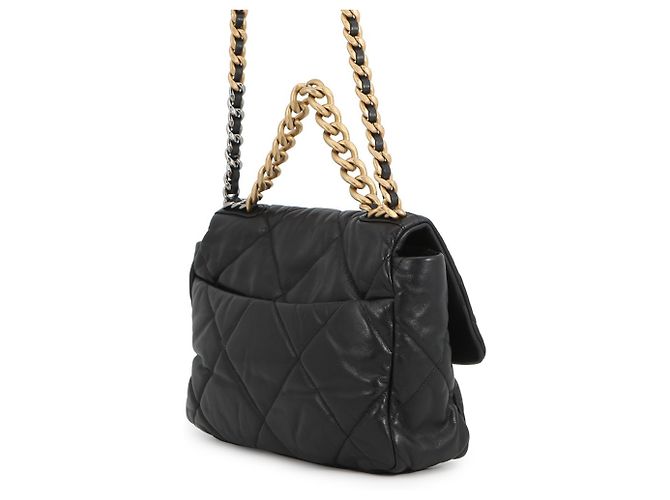 Borsa a tracolla con catena Chanel CHANEL19 Nero - vista 2