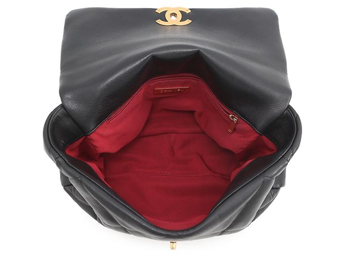 Borsa a tracolla con catena Chanel CHANEL19 Nero - vista 5