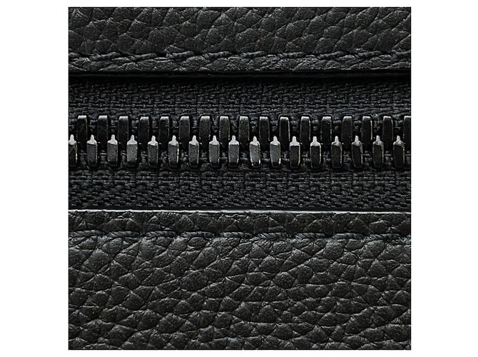 Borsa a tracolla in pelle granulata nera Louis Vuitton Nero - vista 9