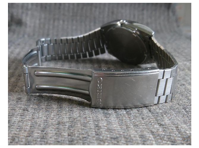 Relógio Seiko Chronos de quartzo ref. 8123-5240 Branco Hardware prateado - vista 10