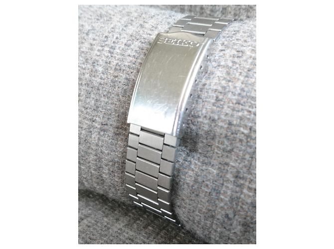 Relógio Seiko Chronos de quartzo ref. 8123-5240 Branco Hardware prateado - vista 11