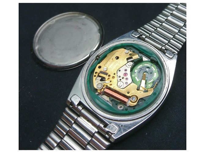 Relógio Seiko Chronos de quartzo ref. 8123-5240 Branco Hardware prateado - vista 4