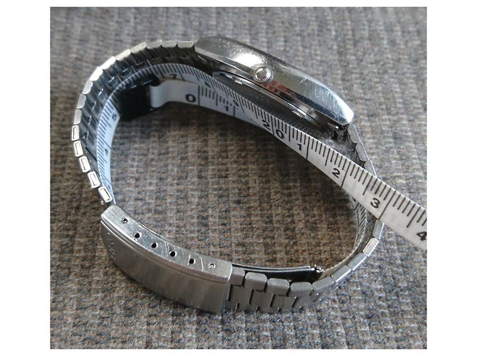 Relógio Seiko Chronos de quartzo ref. 8123-5240 Branco Hardware prateado - vista 8
