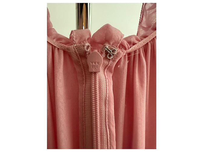 Dolce & Gabbana Vestido Longo de Seda Plissada Rosa - vista 10