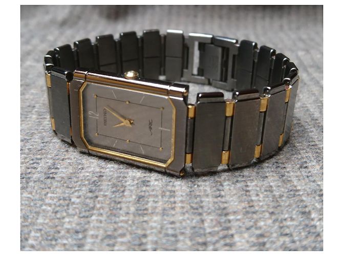 Relógio Seiko Arc Quartz 1220-5210 Dourado Hardware prateado - vista 9