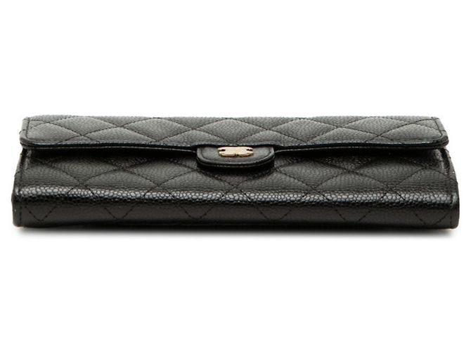 Cartera larga Chanel Matelassé Coco Mark Negro - vista 3