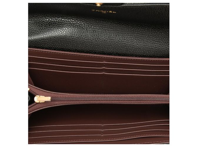Cartera larga Chanel Matelassé Coco Mark Negro - vista 4