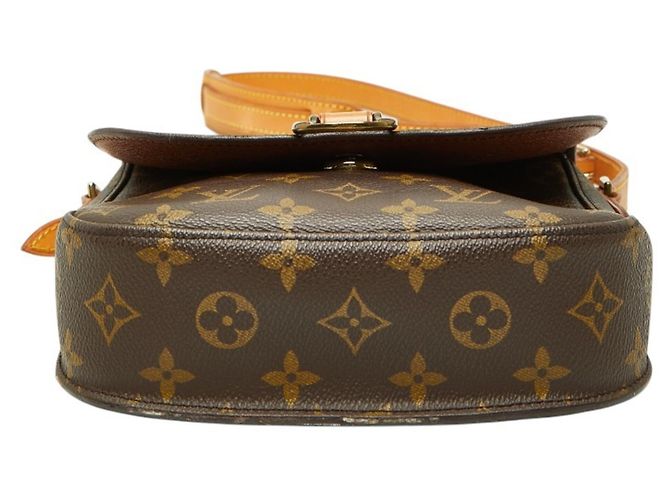 Borsa a tracolla Louis Vuitton Monogram Saint Cloud MM Marrone - vista 3