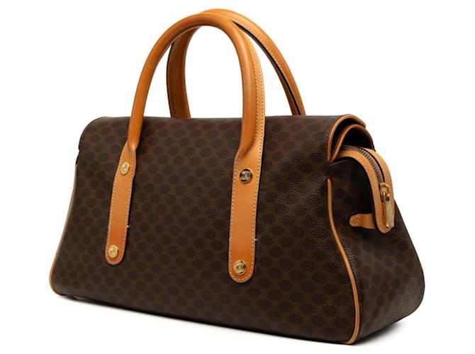 Céline Borsa Celine Macadam Boston Bag Marrone - vista 2