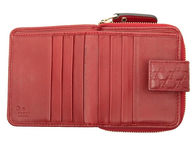 Gucci Microguccissima Bi-fold Wallet Rot - Ansicht 4