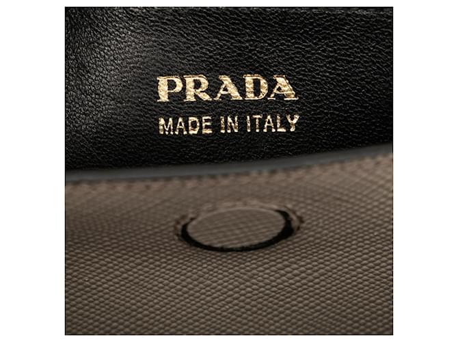 Borsa Prada Cuir Double Beige - vista 5