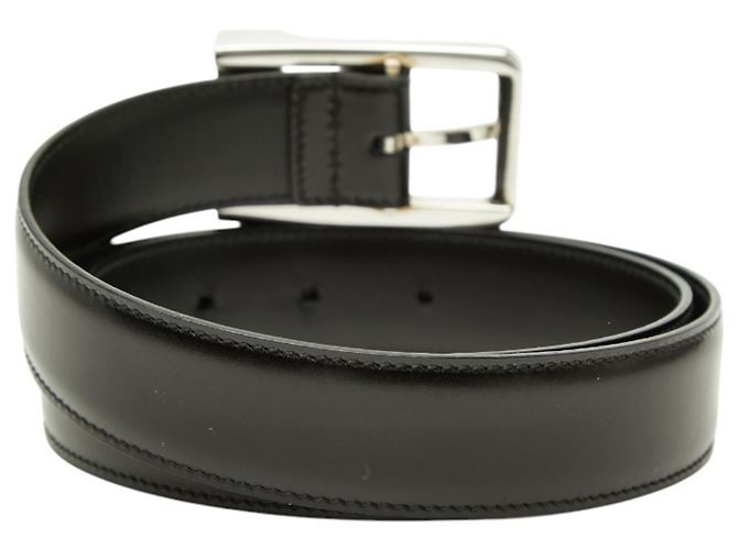 Gucci Sherry Line Square Logo Buckle Belt Black Silvery - view 3