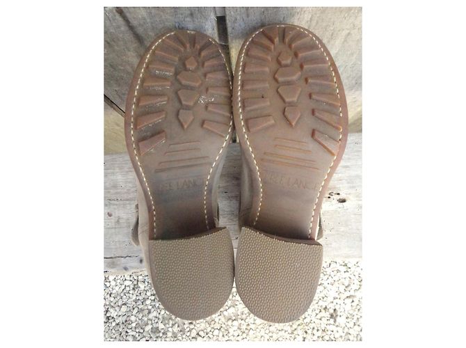 Free Lance Biker 7 Mini Strap Botines de ante Beige - vista 6