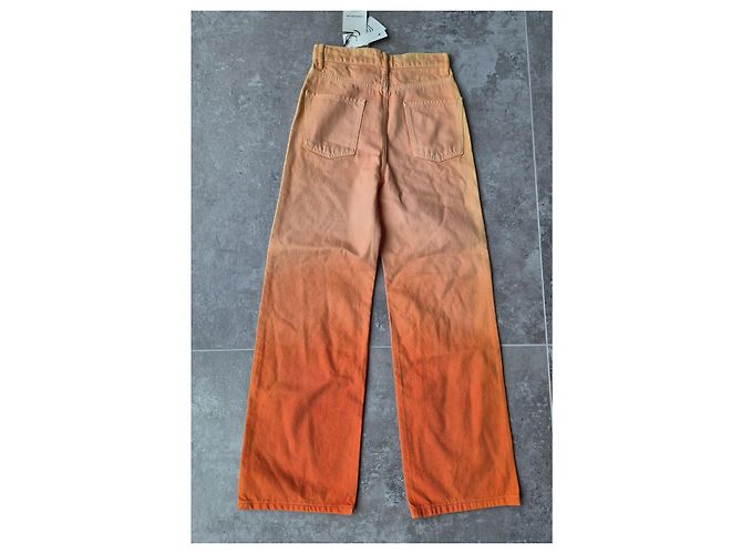 Calça Sandro Degradê Laranja Areia - vista 9