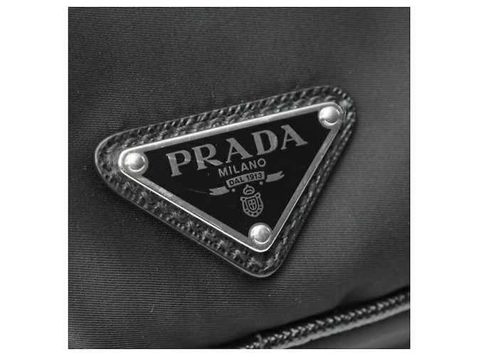 Borsa a tracolla Prada Re-Nylon x Pelle Saffiano Nero - vista 6