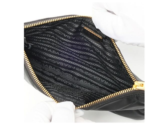 Borsa a tracolla Prada PRADA Re-Nylon x Pelle Saffiano Nero - vista 5