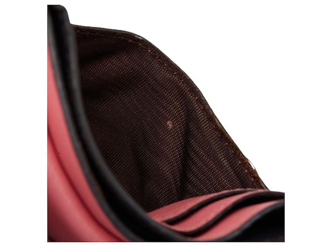 Baguette Porta-cartões de couro rosa Fendi - vista 8