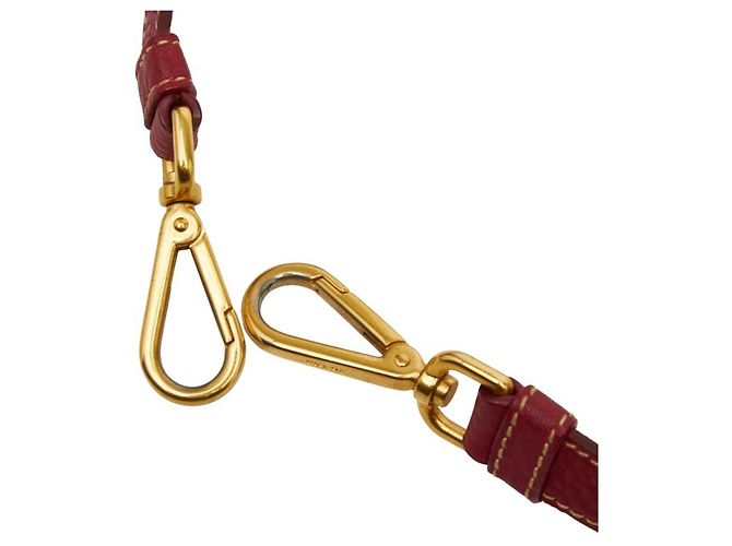 Tote e Borsa a Spalla in Pelle Rossa Prada Rosso - vista 14
