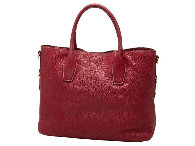 Tote e Borsa a Spalla in Pelle Rossa Prada Rosso - vista 2