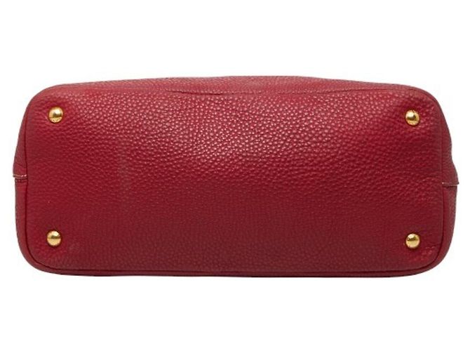 Tote e Borsa a Spalla in Pelle Rossa Prada Rosso - vista 3