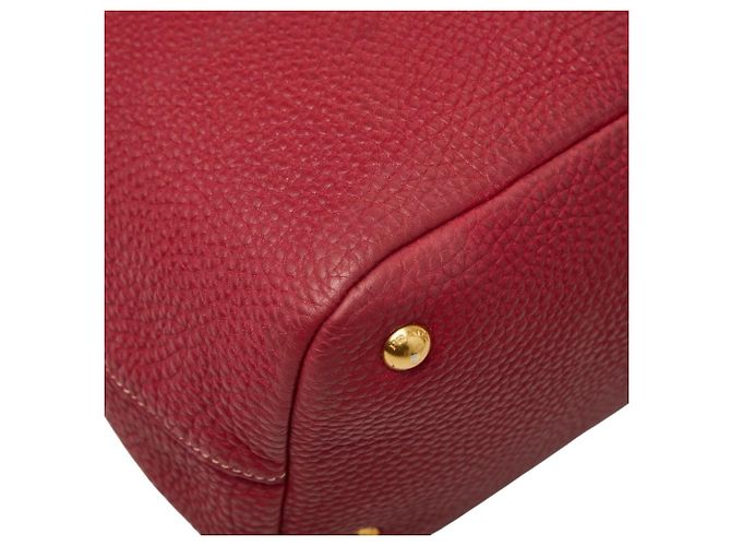 Tote e Borsa a Spalla in Pelle Rossa Prada Rosso - vista 5