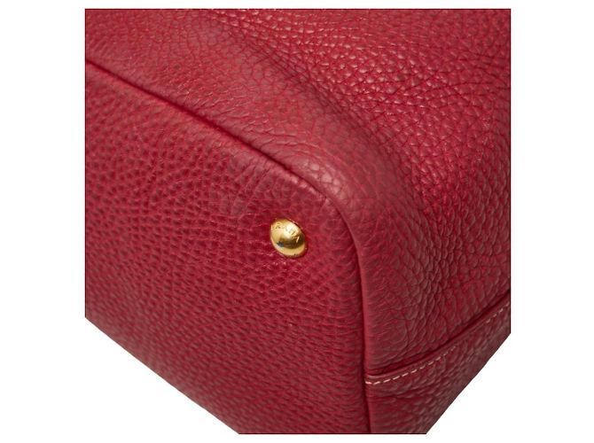 Tote e Borsa a Spalla in Pelle Rossa Prada Rosso - vista 7