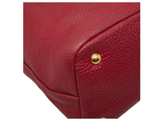 Tote e Borsa a Spalla in Pelle Rossa Prada Rosso - vista 8
