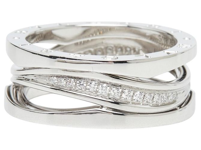 Bulgari Anello B-zero1 Legend in oro bianco 18K e diamante di Bvlgari - vista 2