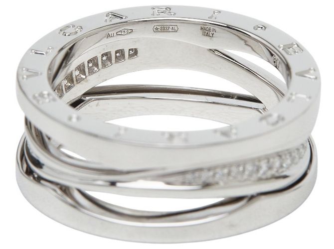 Bulgari Anello B-zero1 Legend in oro bianco 18K e diamante di Bvlgari - vista 6